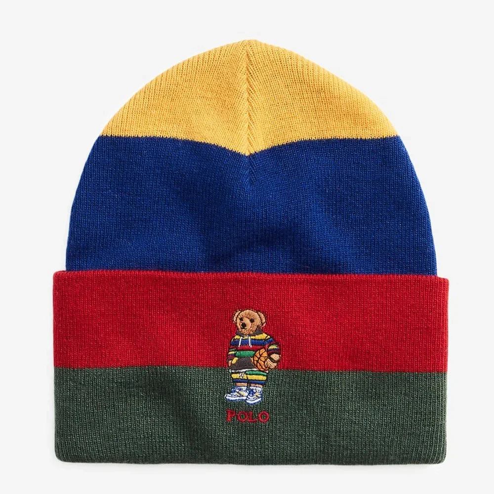 POLO Ralph Lauren Big Polo Active Bear & Big Pony Beanie - OSFM - Picture 1 of 3